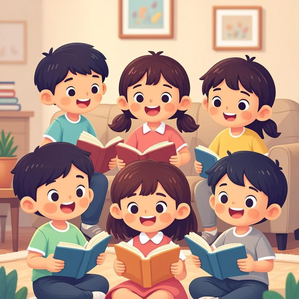 أطفال يتعلمون